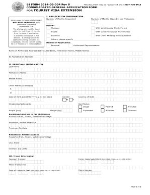 CONSOLIDATED GENERAL APPLICATION FORM (CGAF) .